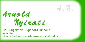 arnold nyirati business card